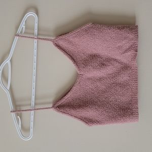 Garage Fuzzy Crop Top